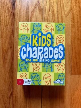 Kids Charades Board Game‎ by Outset - Yellow/Blue
